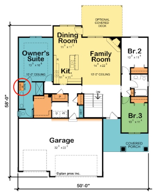 Custom Home Builder Floor Plan Jacksonville, Florida